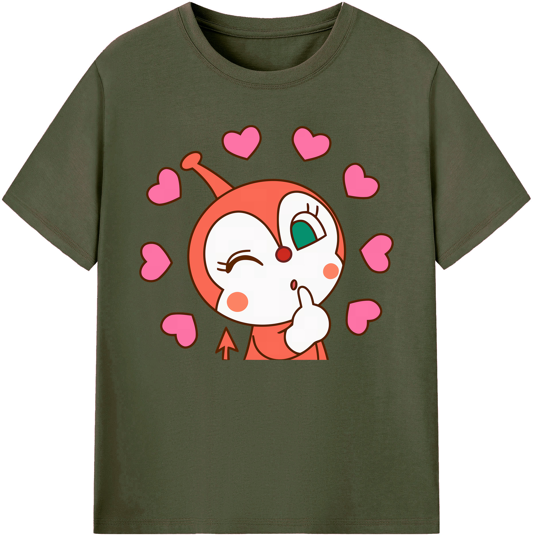 （画像用） アンパンマン Anpanman 綿100％ メンズ半袖Tシャツ｜肌触りやわらか＆通気性